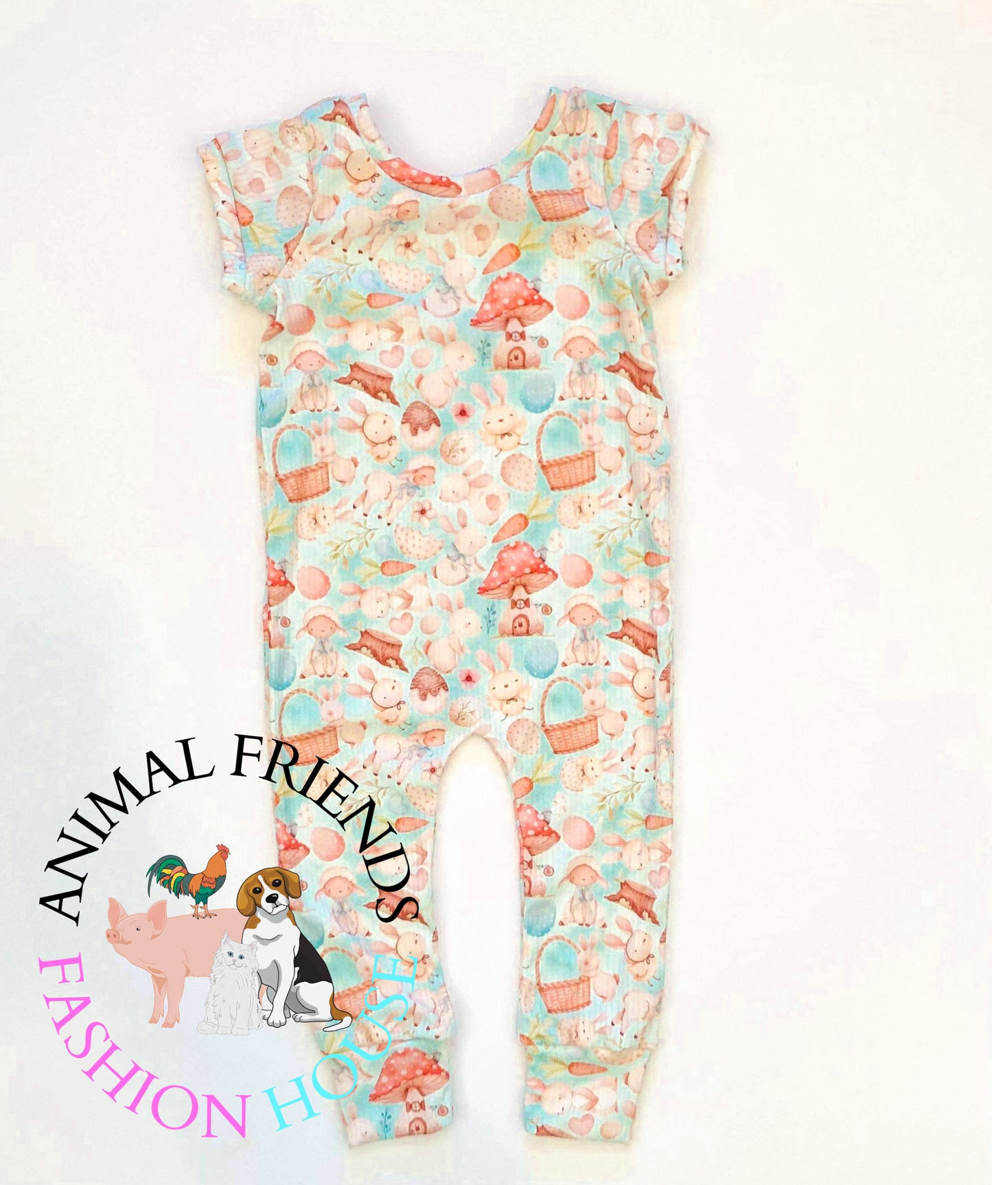 Vintage Bunny Leo Romper