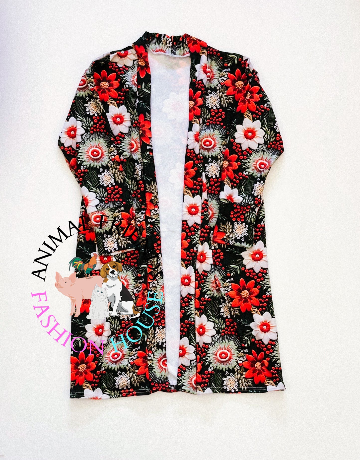 Christmas Floral Duster