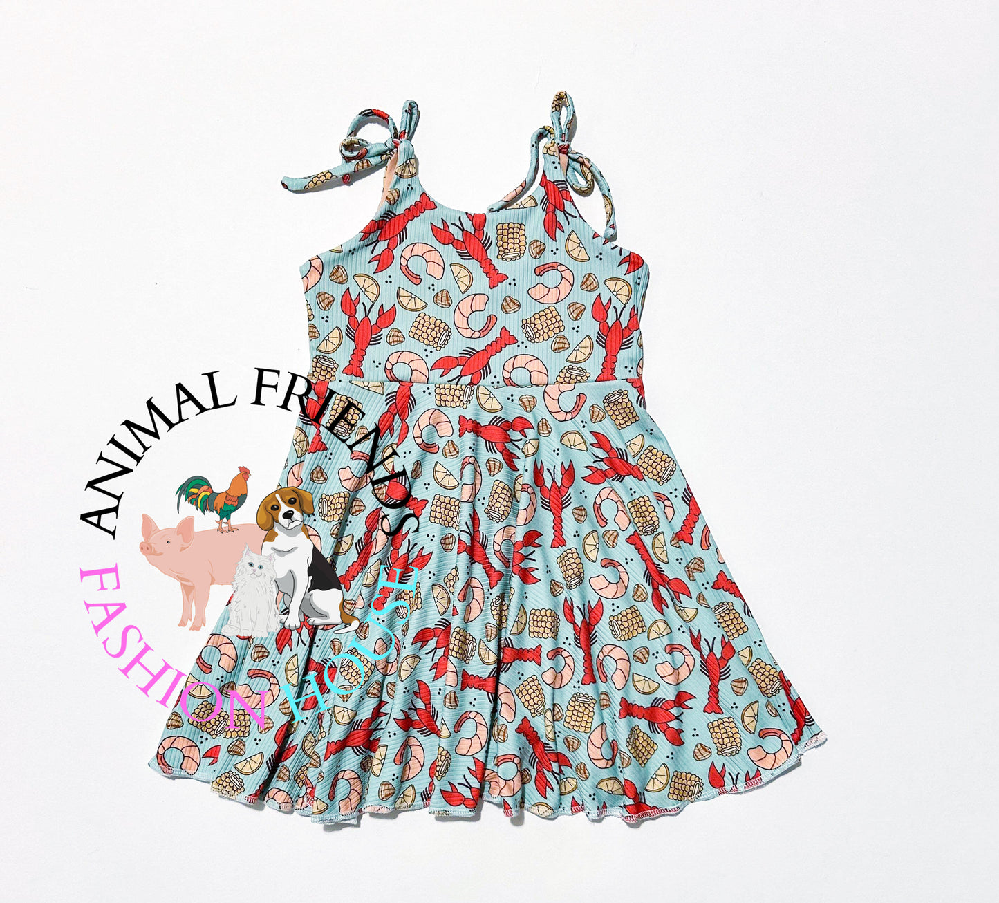 Lobster Tie Strap Dress